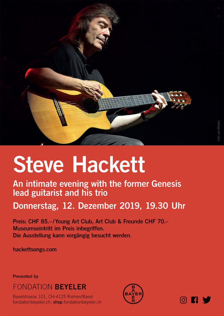 Steve Hackett: Acoustic Trio Show in Basel angekündigt